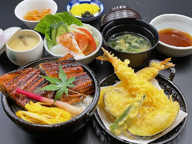 天ぷら・うな丼セット
